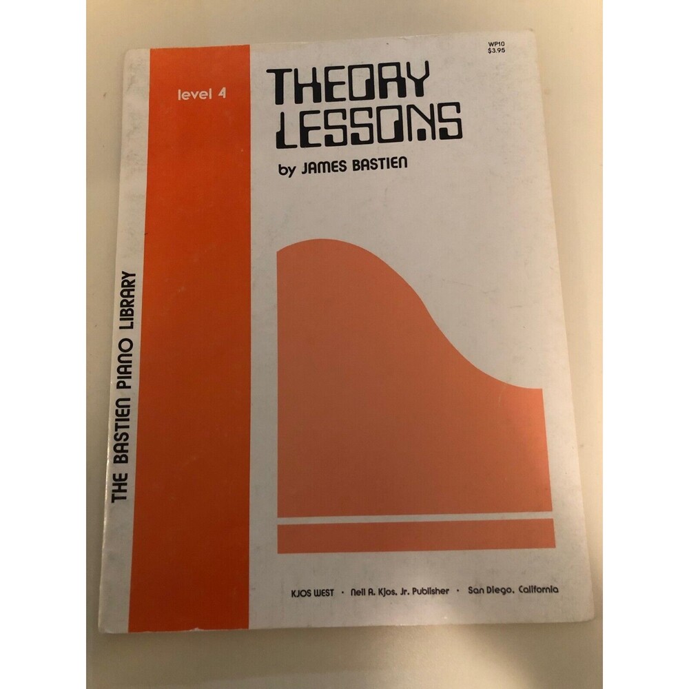Vintage Theory Lessons James Bastien Sheet Music Book 1976 Level 4